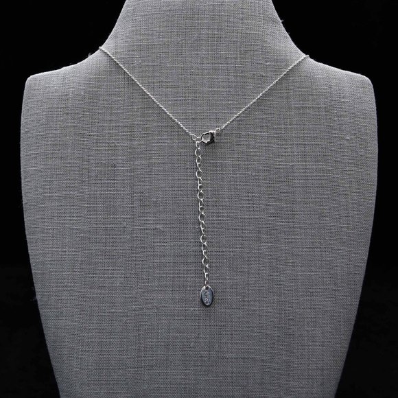 mini Initial crystal pendant necklace Clavicle Necklace - Picture 16 of 17